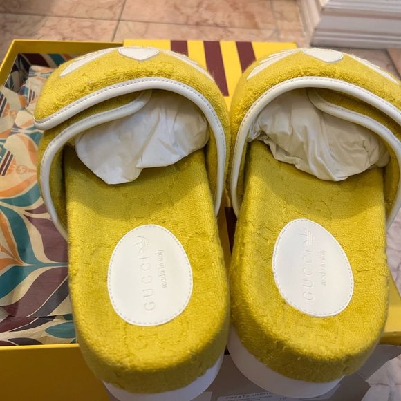 men adidas x Gucci GG Platform Sandal yellow main image 6